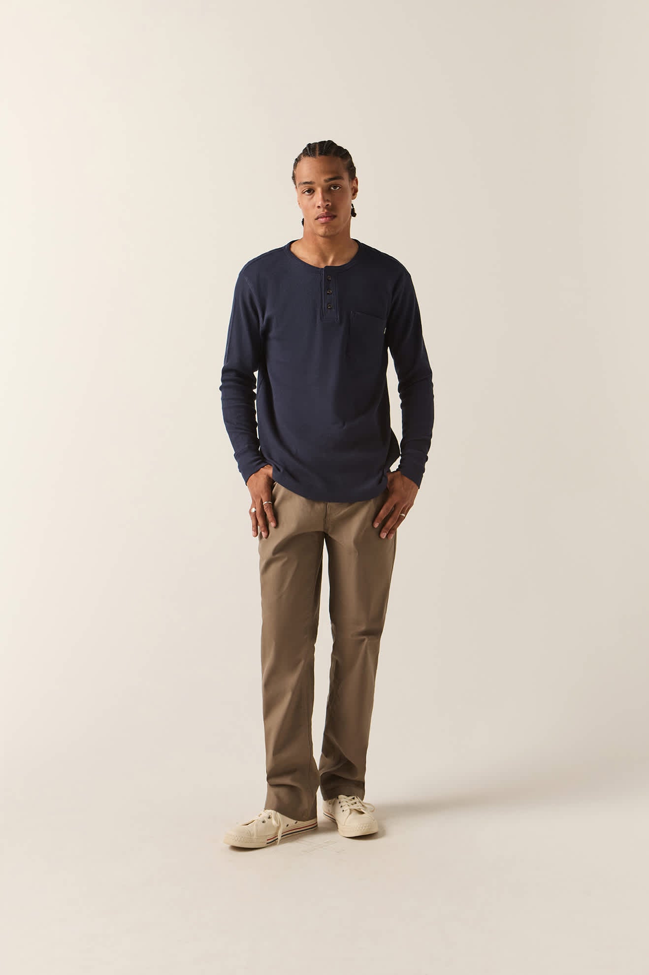 Men's Builders 5-Pocket Pant in the color Earth - Additional Fit image