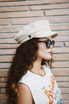 Women's Fiddler Fisherman Cap in the color Macadamia Cord - Men's Lifestyle image