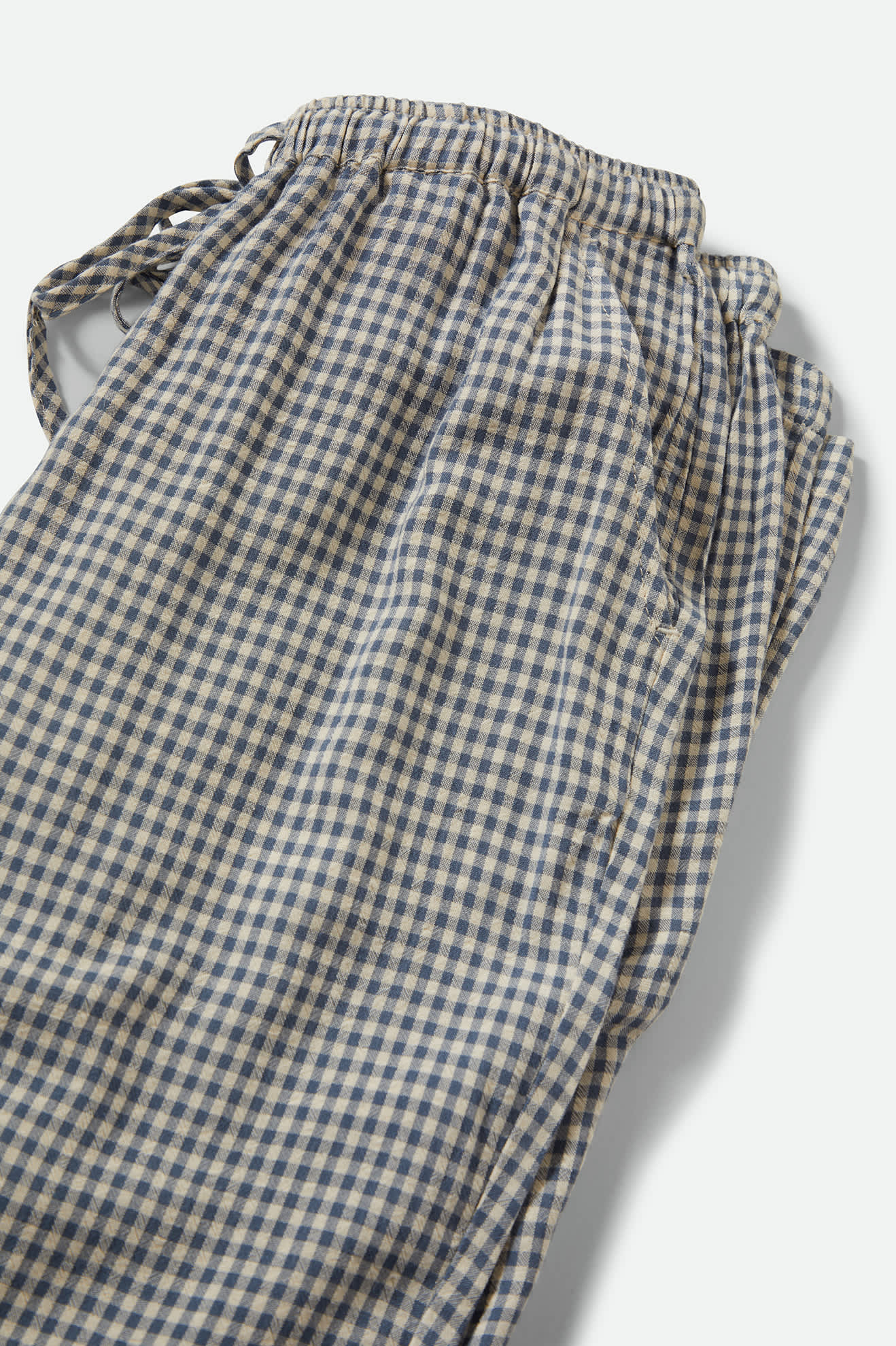 
       Women&#39;s Hudson Lounge Pant in the color Azure Blue Gingham - Additional Laydown image
     