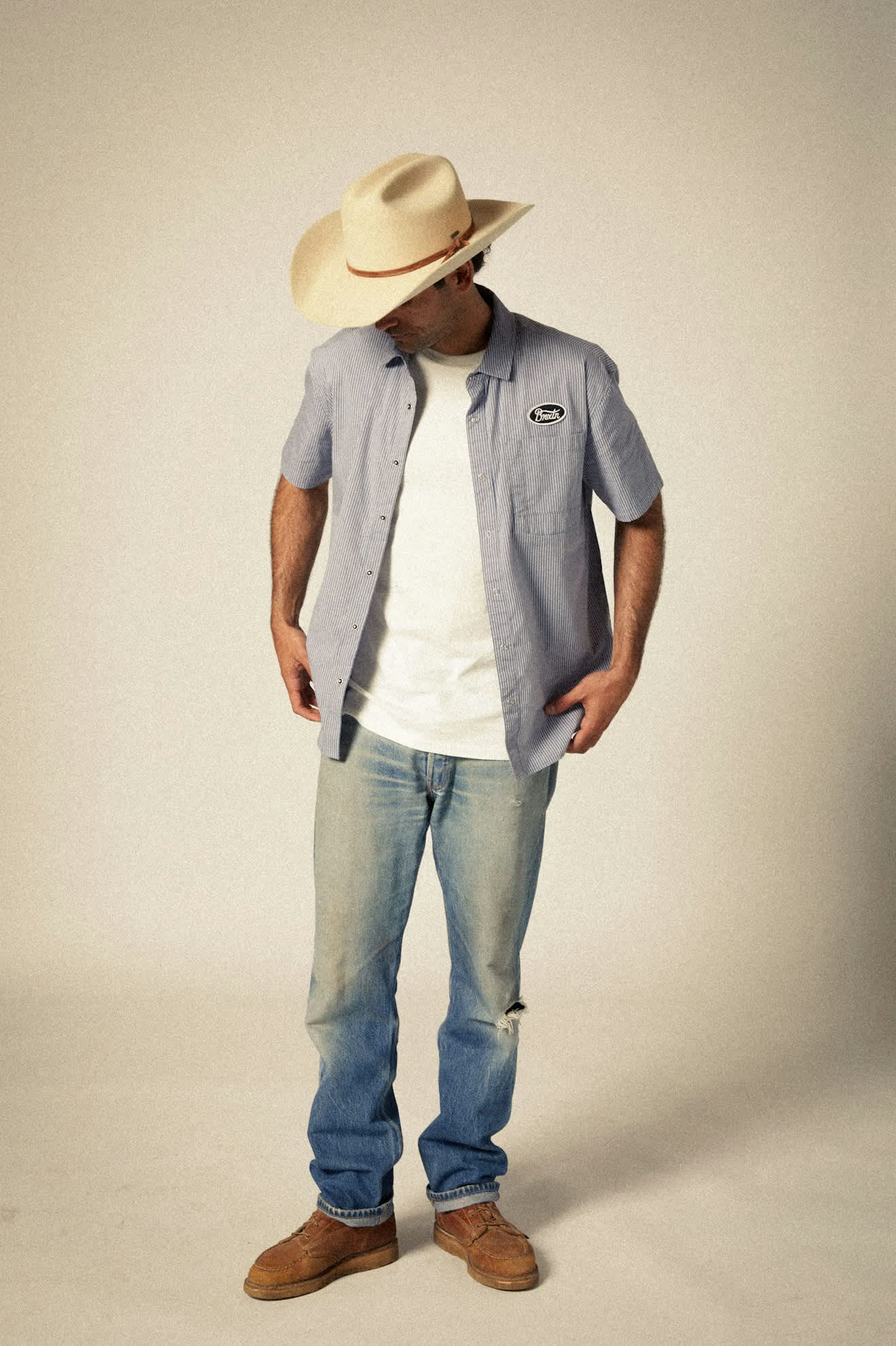 
       Unisex Laredo Cowboy Hat in the color Bone - Additional Fit image
     