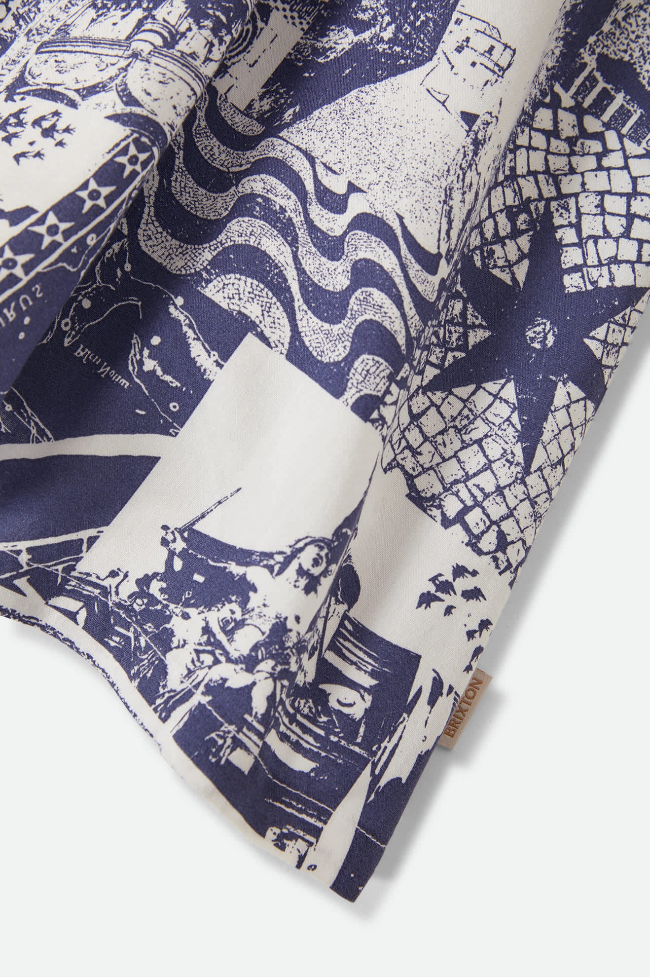 Women's The Bells Dress in the color Navy/White Collage - Additional Laydown image