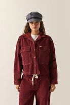 Women's Utopia Overshirt in the color Wild Ginger Cord - Women's Front View