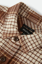 Men's Bowery Heavyweight Flannel in the color Pinecone Brown/Whitecap - Additional Laydown image