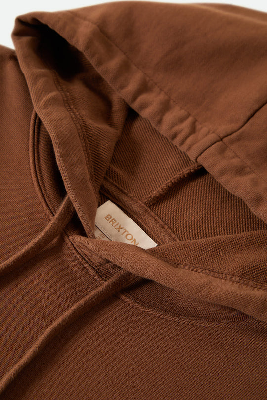 
       Women&#39;s Cross Loop French Terry Hoodie in the color Pinecone Brown - Additional Laydown image
     