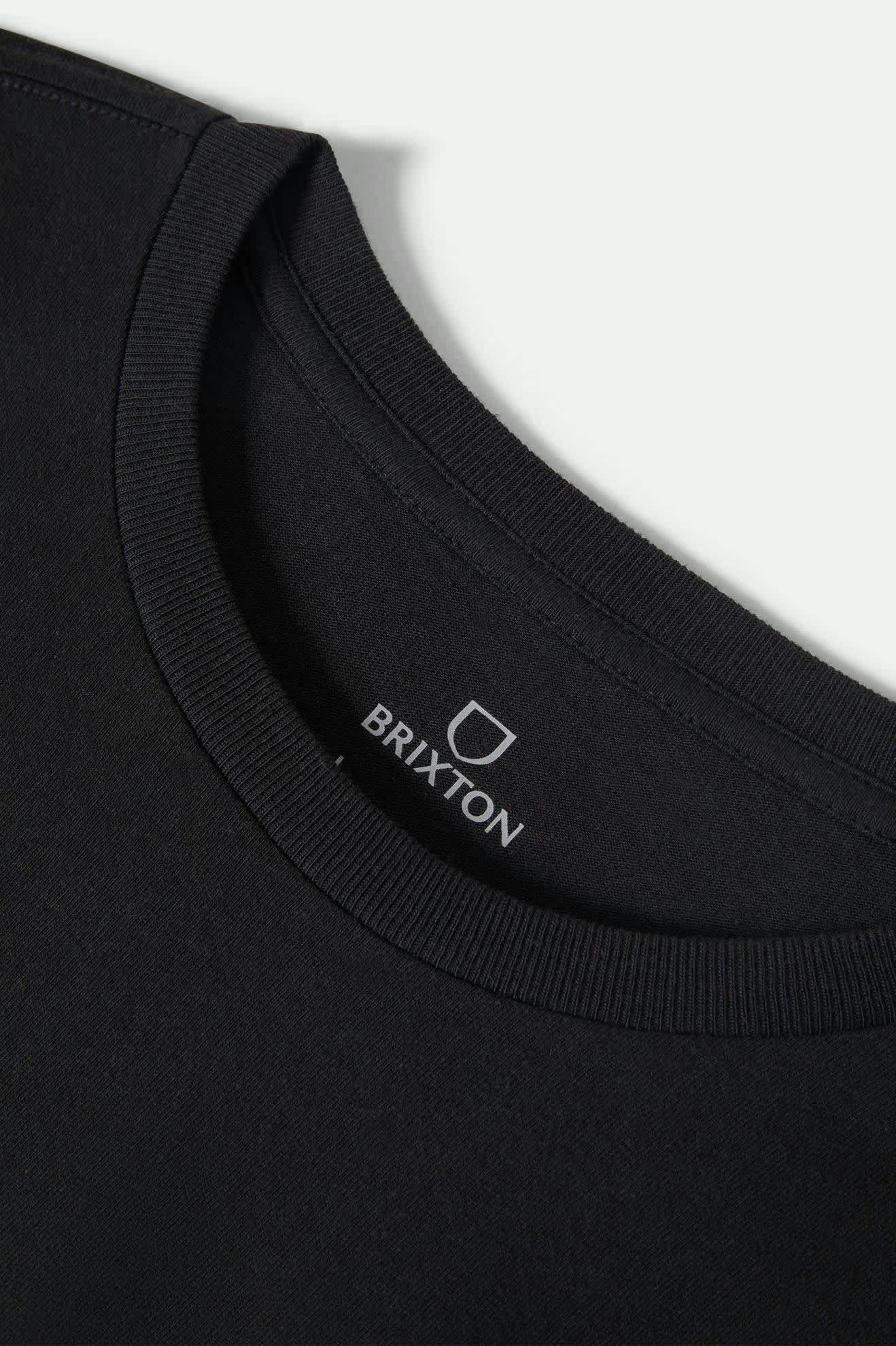 Men's Union L/S Standard T-Shirt in the color Black - Additional Laydown image