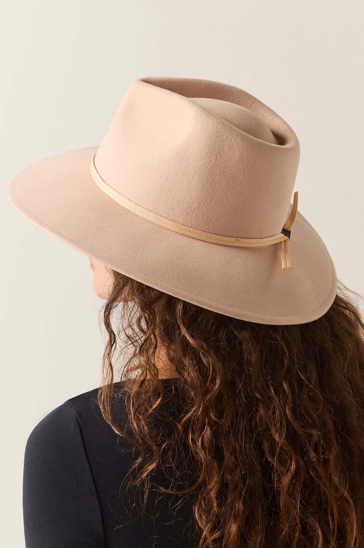 Women's Juniper Packable Hat in the color Blush - Women's Back View