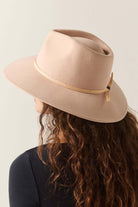Women's Juniper Packable Hat in the color Blush - Women's Back View