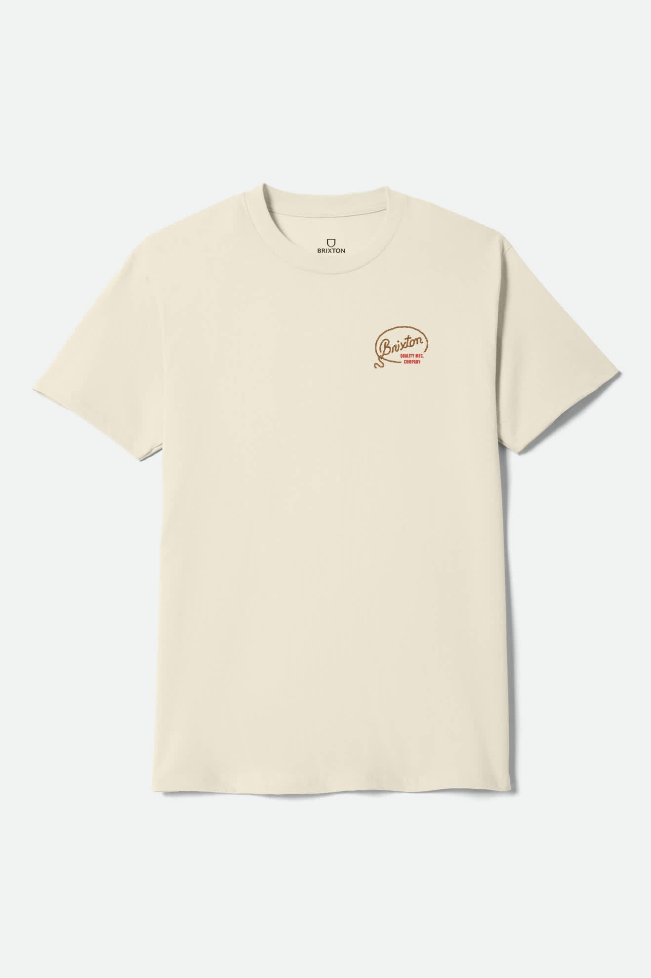 Men's Gallatin Short Sleeve Shirt in the color Cream - Front Product View
