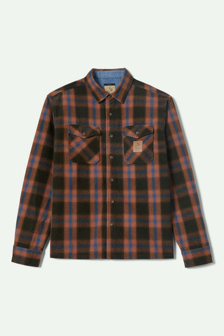 Brixton Men's Coors Colt L/S Flannel - Black/Brown | Main