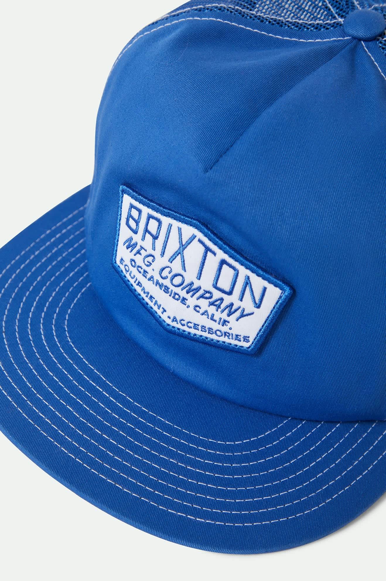 Unisex Coleson Trucker Hat in the color Royal/Royal - Additional Laydown image