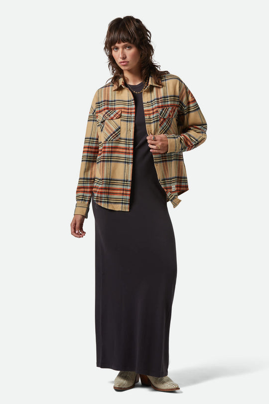 
       Women&#39;s Bowery Women&#39;s Classic L/S Flannel in the color Sand/Burnt Brick/Black Plaid - Women&#39;s Featured View
     