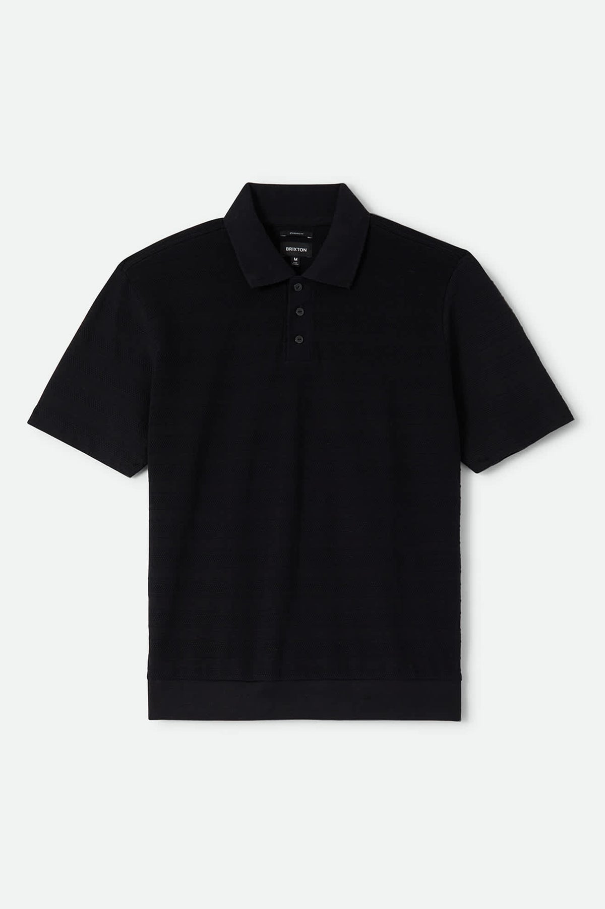 Men's Stereo Polo in the color Black - Front Product View