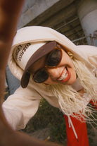 Unisex Forget The Cowboy NetPlus Snapback in the color Chocolate/Off White - Men's Lifestyle image