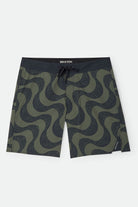 Men's Blitz Boardshort 19" in the color Dark Olive/Black - Front Product View