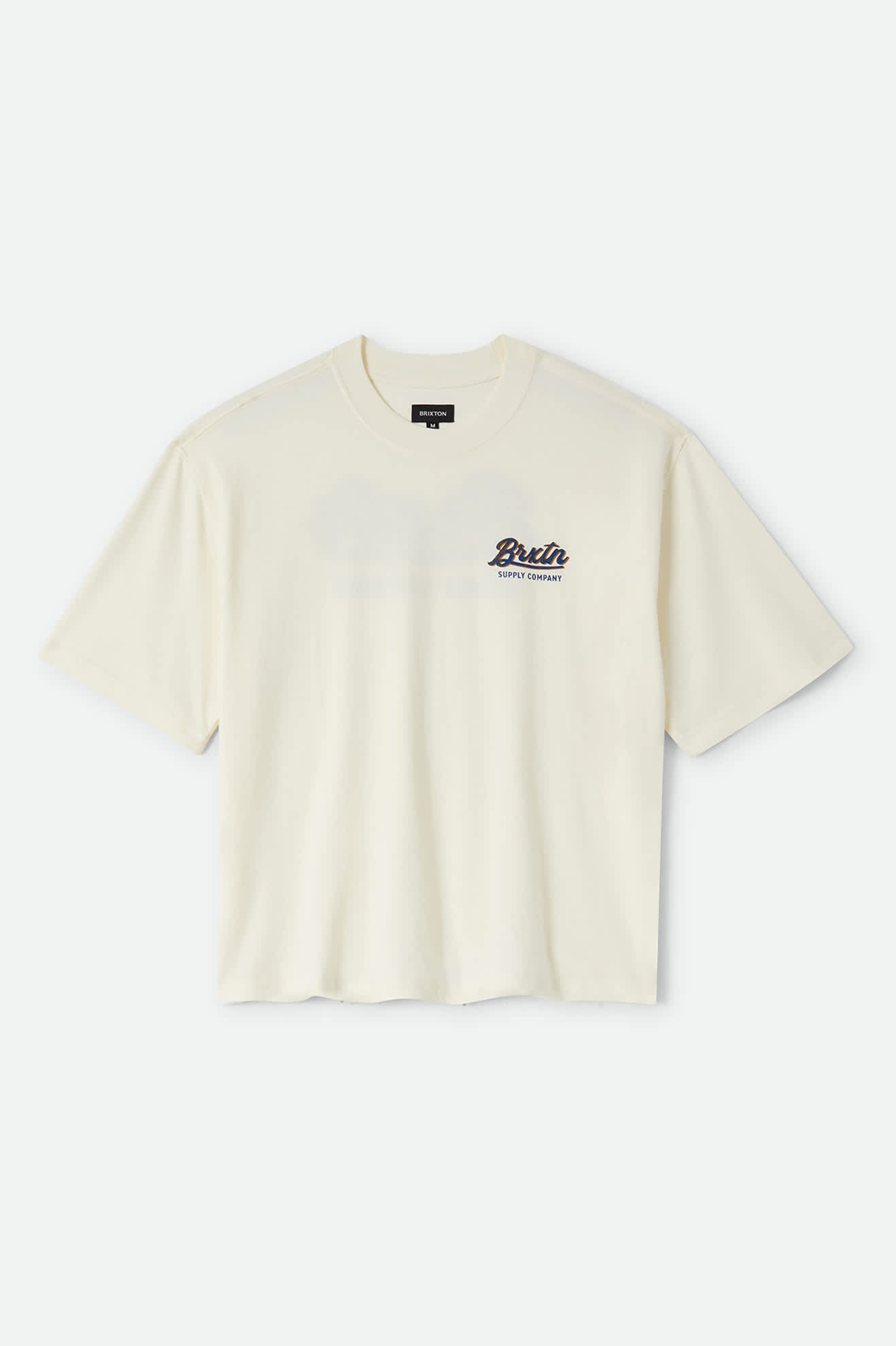 Men's Jensen Boxy T-Shirt in the color Cream - Front Product View