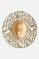 Women's Evangeline Panama Rancher in the color Natural/Black - Additional Laydown image