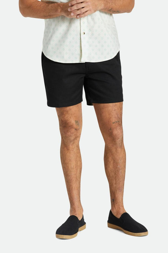 
       Brixton Choice Chino Short 5&quot; - Black
     