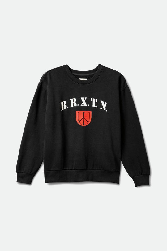 
       Brixton Peace Shield Women&#39;s Crew - Black
     