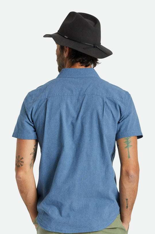 
       Brixton Wesley Packable Fedora - Washed Black
     