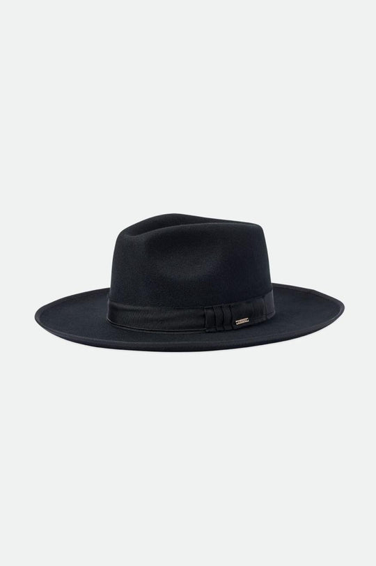 
       Brixton Unisex Reno Fedora - Black/Black | Main
     