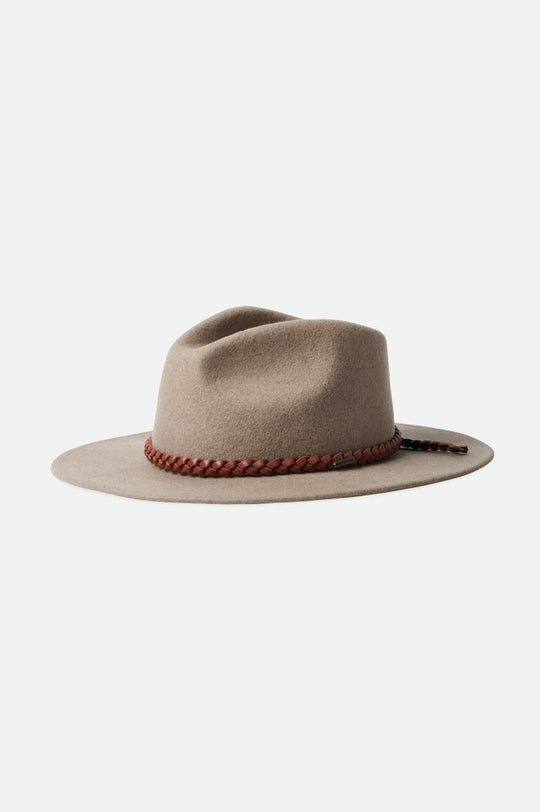 
       Brixton Messer Western Fedora - Heather Natural
     