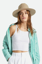 Brixton Unisex Cohen Cowboy Hat - Sand | Front fit