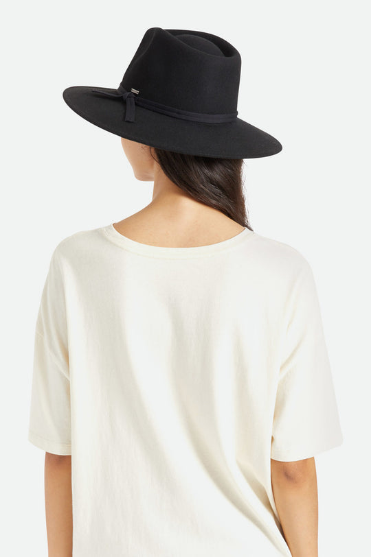 
       Brixton Joanna Felt Packable Hat - Black
     