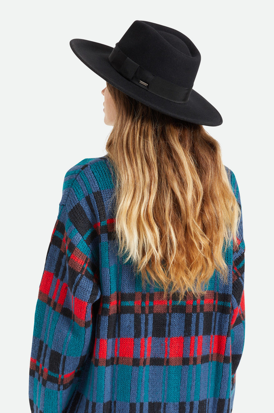 
       Brixton Joanna Felt Hat - Black
     