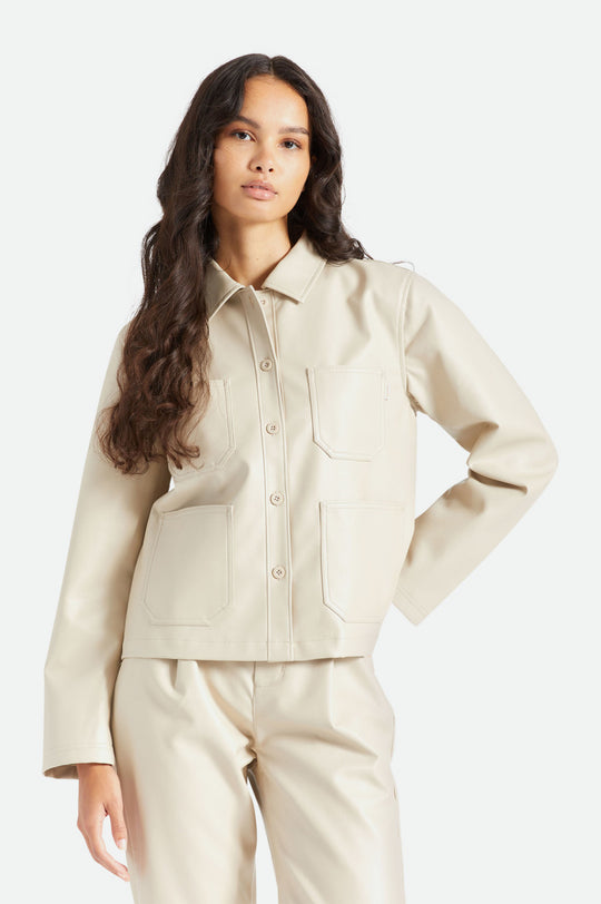 
       Brixton Survey Boxy Chore Coat - Beige
     