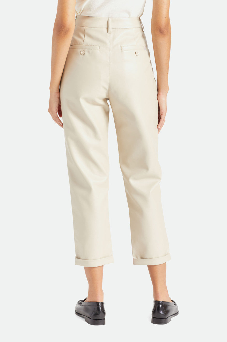 
       Brixton Aberdeen Leather Trouser Pant - Beige
     