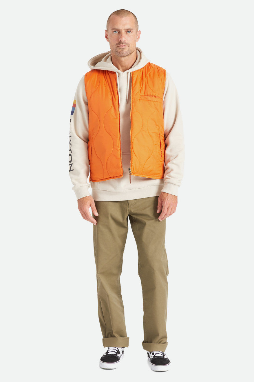 
       Brixton Abraham Reversible Vest - Burnt Orange
     