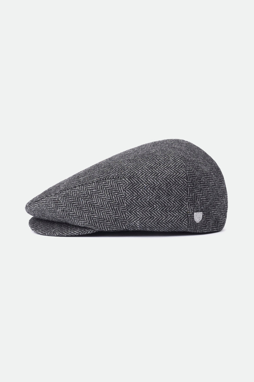 
       Brixton Unisex Hooligan Flat Cap - Grey/Black | Main
     