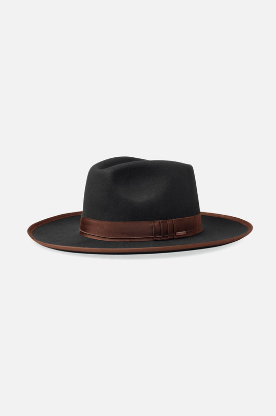 
       Brixton Reno Fedora - Black/Brown
     