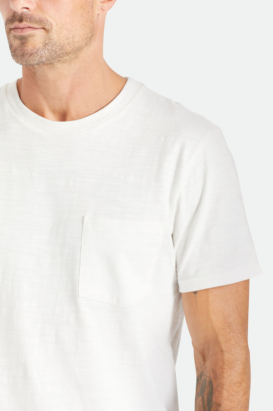 
       Brixton Basic Slub S/S Pocket Tee - Off White
     