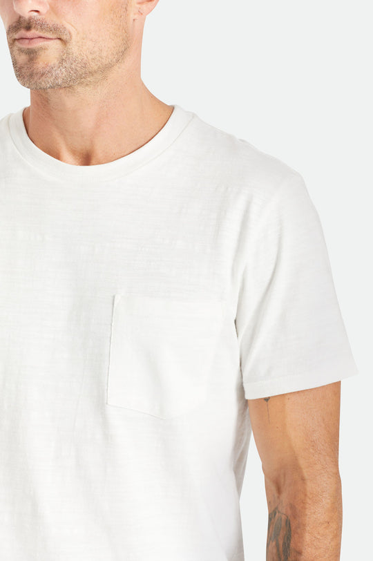 
       Brixton Basic Slub S/S Pocket Tee - Off White
     