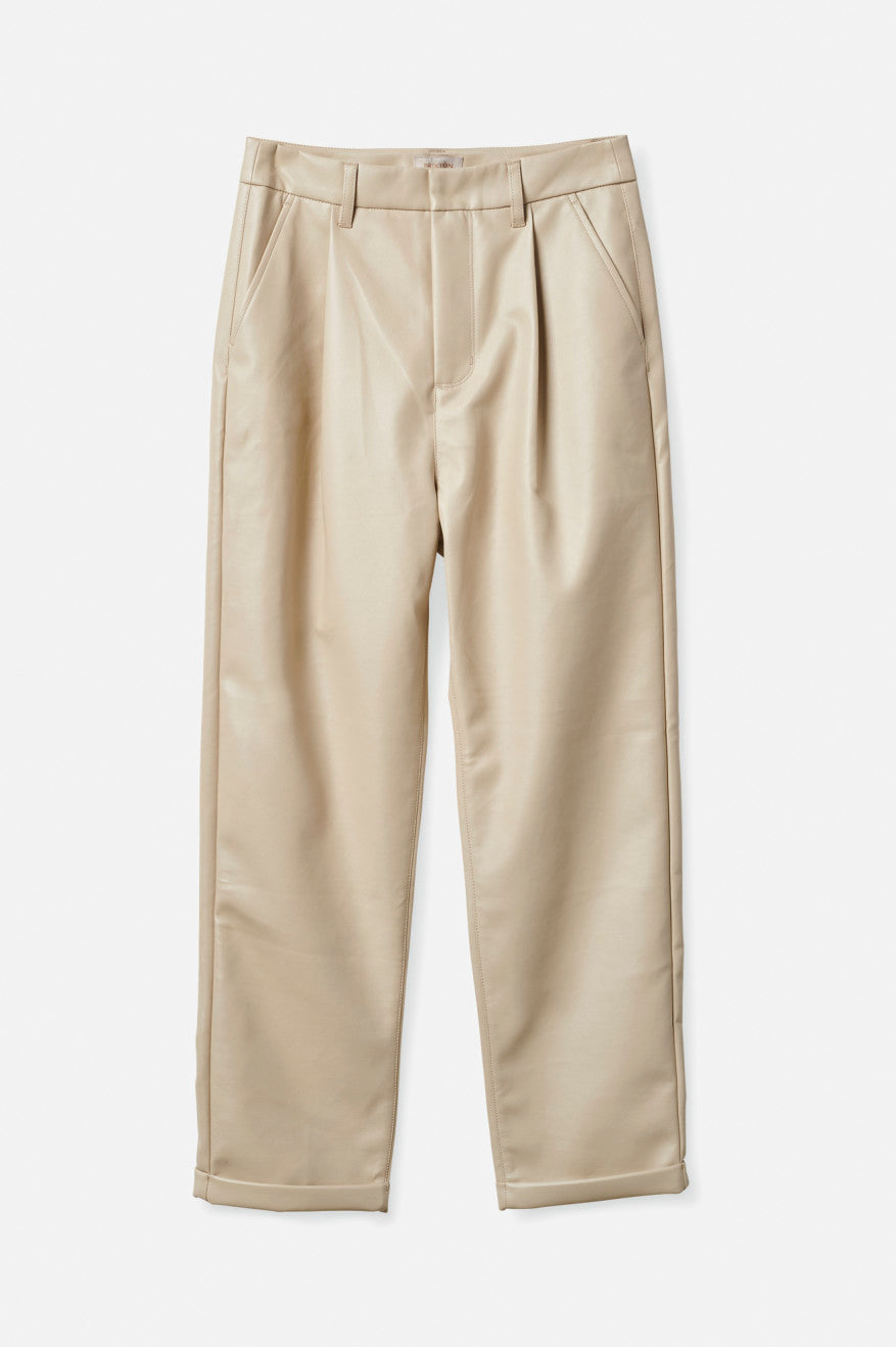 
       Brixton Aberdeen Leather Trouser Pant - Beige
     