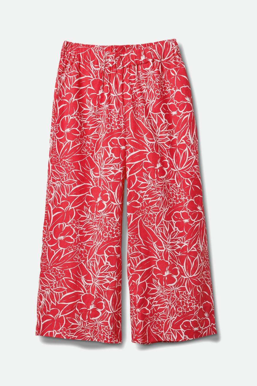 
       Brixton Indo Linen Wide Leg Pant - Aloha Red
     