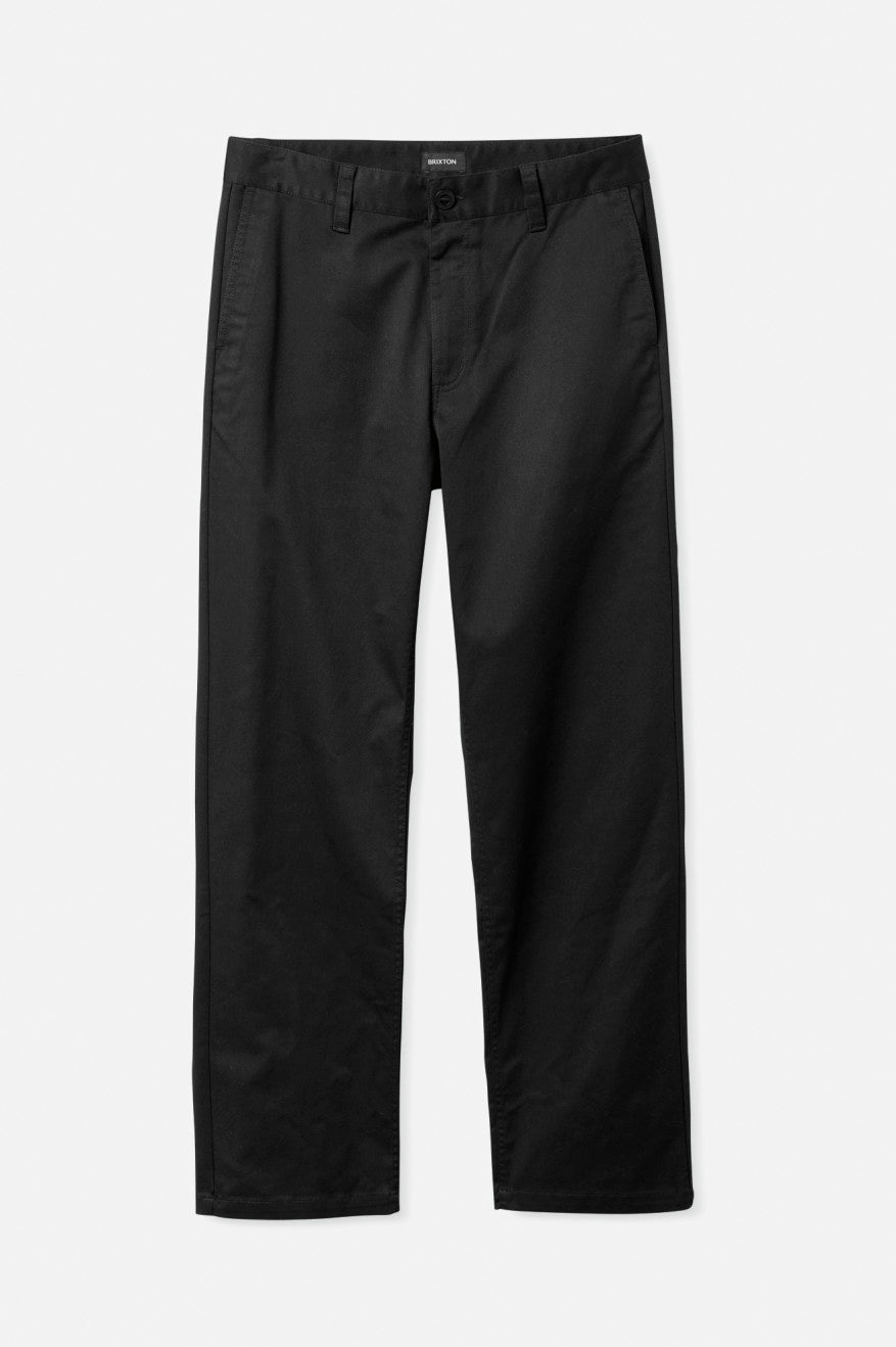 
       Brixton Men&#39;s Choice Chino Relaxed Pant - Black | Main
     