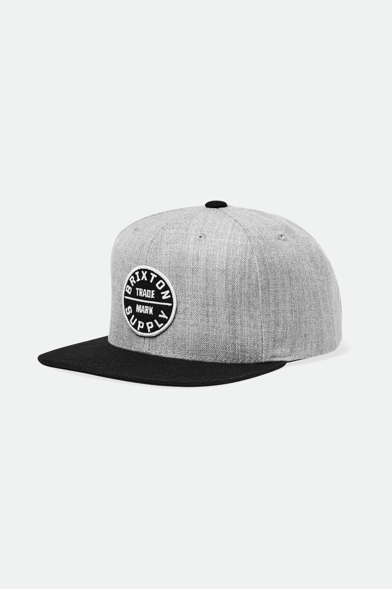 
       Brixton Men&#39;s Oath III Snapback - Light Heather Grey/Black | Main
     