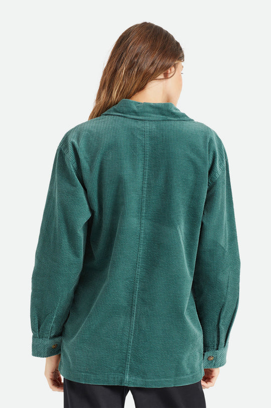 
       Brixton Dundee Corduroy Overshirt - Emerald
     