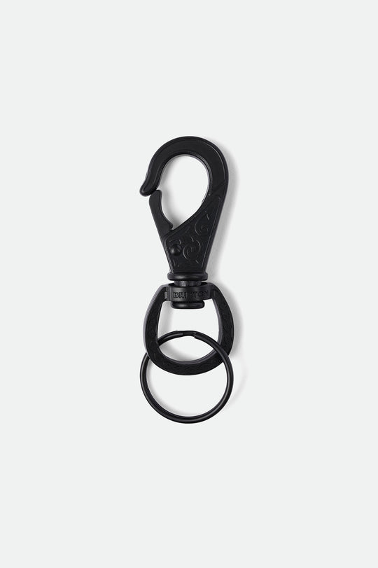 
       Unisex Scroll Keychain - Black - Front Side
     