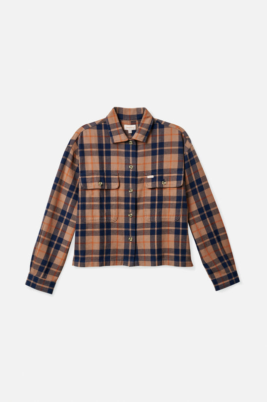 
       Brixton Bowery Women&#39;s L/S Flannel - Pine Bark
     