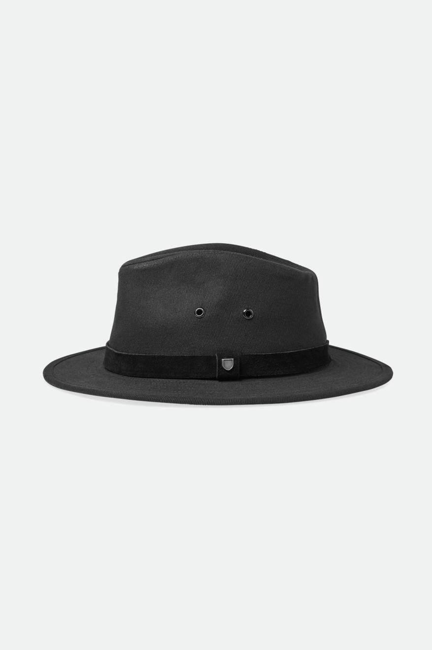 
       Brixton Messer Adventure Fedora - Black/Black
     