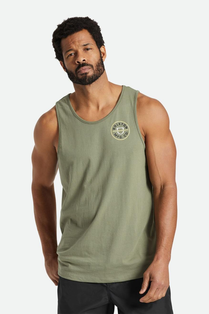 
       Brixton Crest Tank Top - Olive Surplus
     