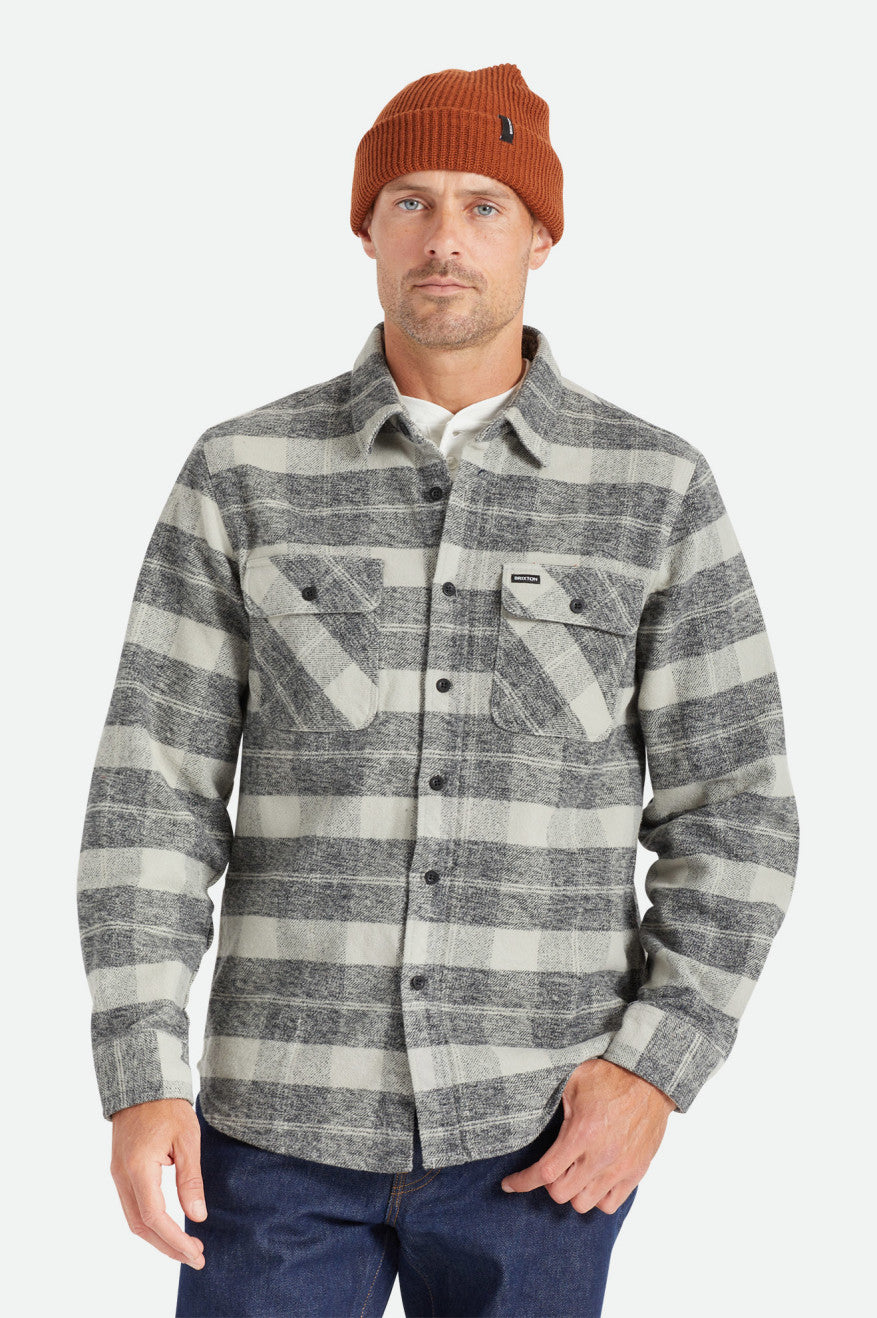 
       Brixton Bowery Heavyweight L/S Flannel - Black/Charcoal
     