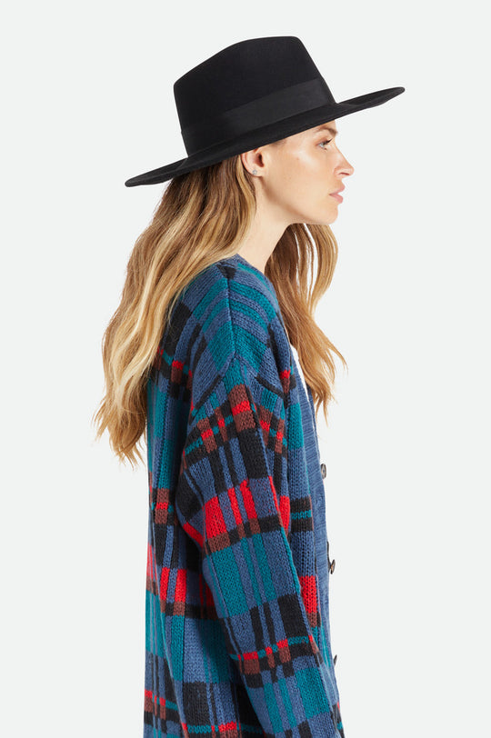 
       Brixton Joanna Felt Hat - Black
     