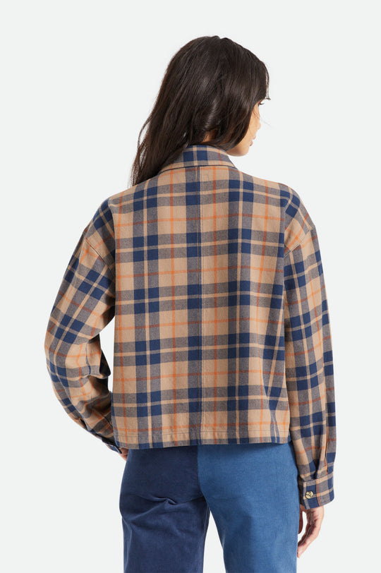 
       Brixton Bowery Women&#39;s L/S Flannel - Pine Bark
     