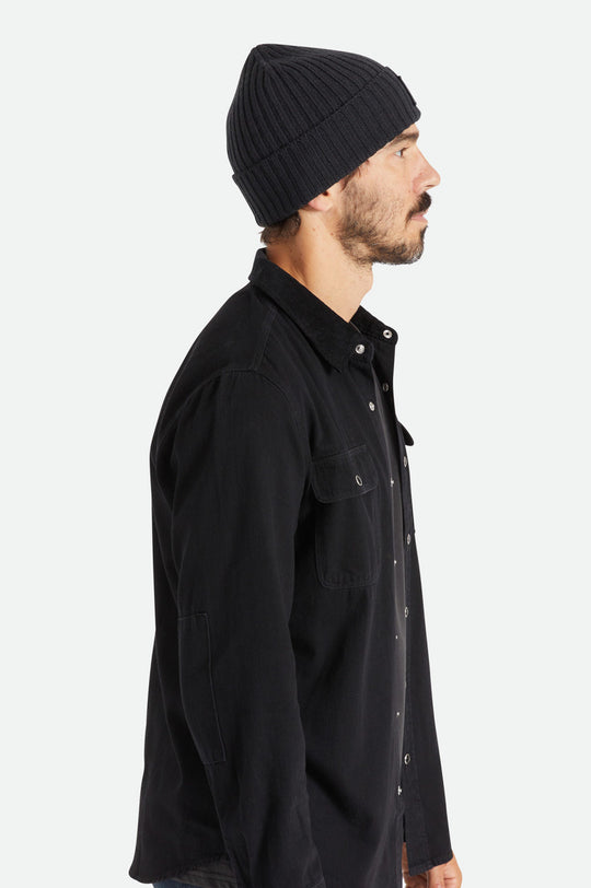 
       Brixton Alpha Square Merino Wool Beanie - Black
     