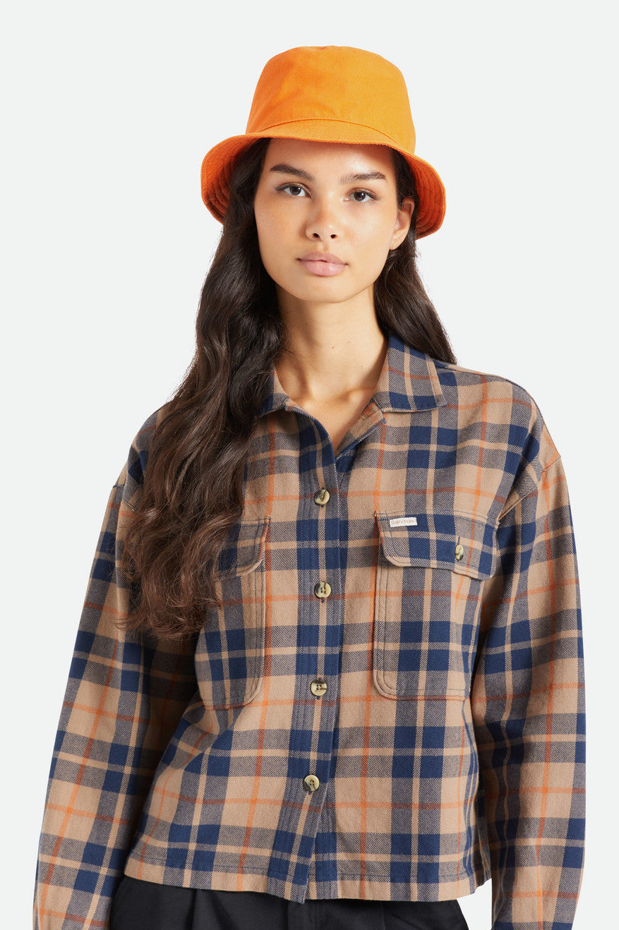 
       Brixton Abraham Reversible Bucket Hat - Burnt Orange
     