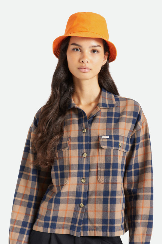 
       Brixton Abraham Reversible Bucket Hat - Burnt Orange
     